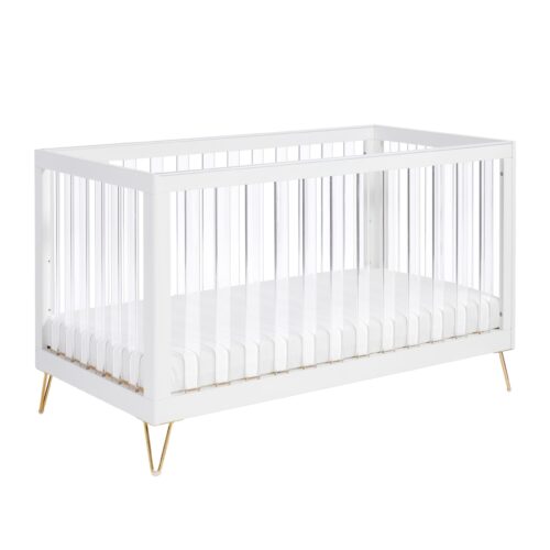 Babymore Kimi XL Acrylic Cot Bed - 140cm x 70cm