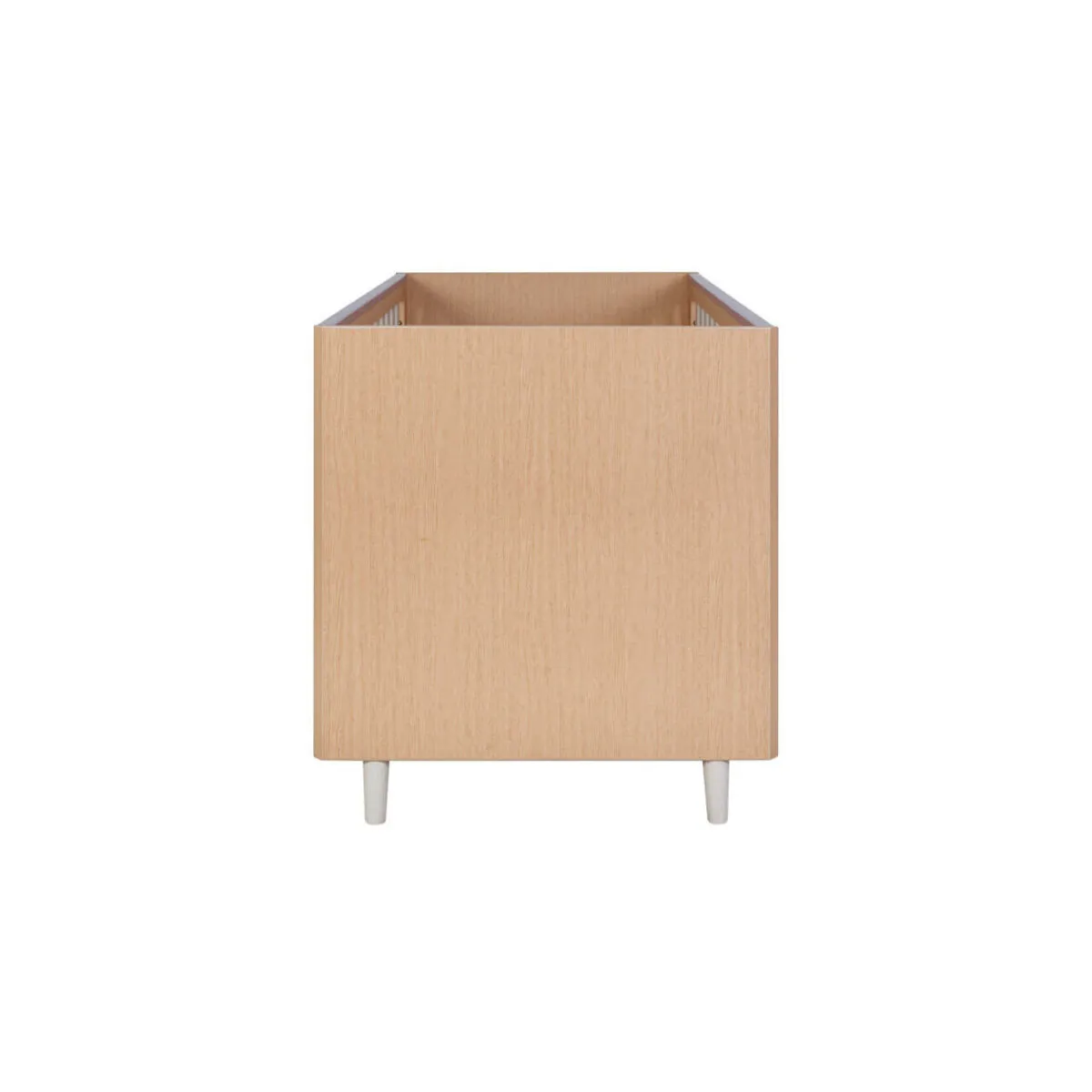 Tutti Bambini Fika Cot Bed 140cm x 70cm - Light Oak/White Sand - Image 8