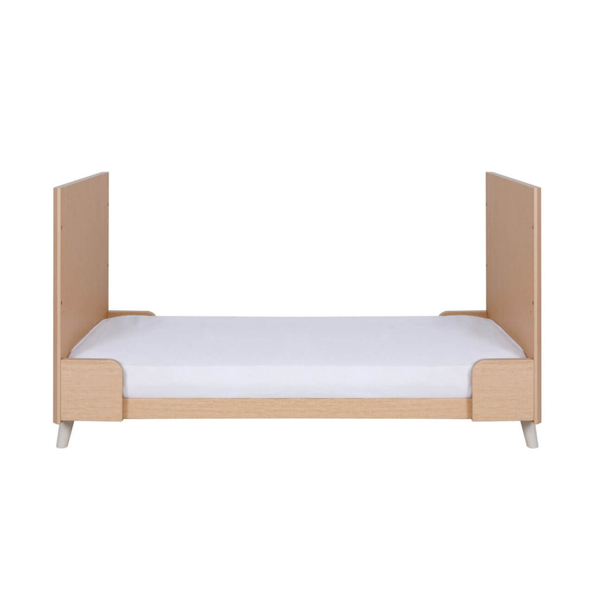 Tutti Bambini Fika Cot Bed 140cm x 70cm - Light Oak/White Sand - Image 7