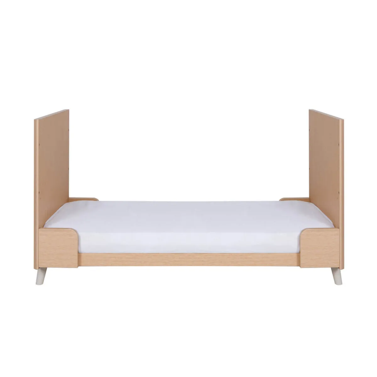 Tutti Bambini Fika Cot Bed 140cm x 70cm - Light Oak/White Sand - Image 7