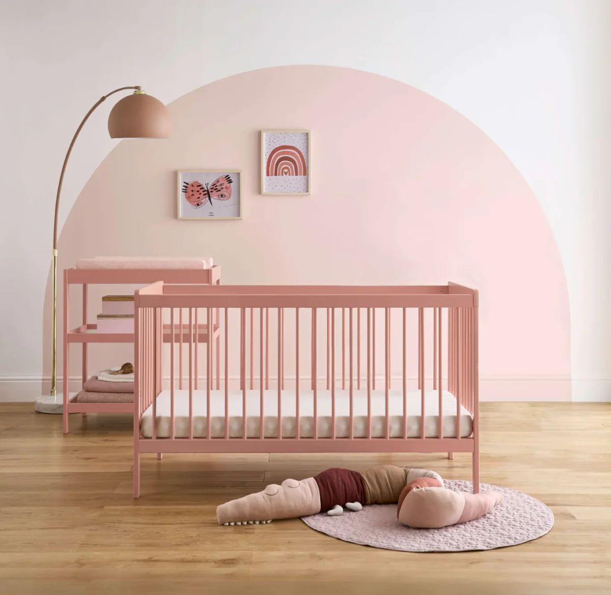 CuddleCo Nola 2 Piece Nursery Furniture Room Set with Cot Bed & Changer - Image 4
