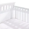 : BreathableBaby Crib Mesh Liner 4 Sided - White