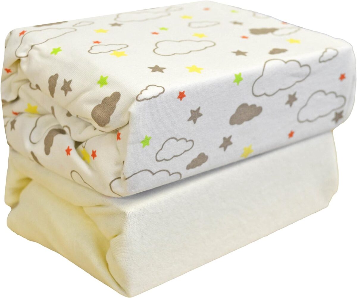 Cuddles Collection Fitted Crib Sheets 40cm x 94cm - Image 3