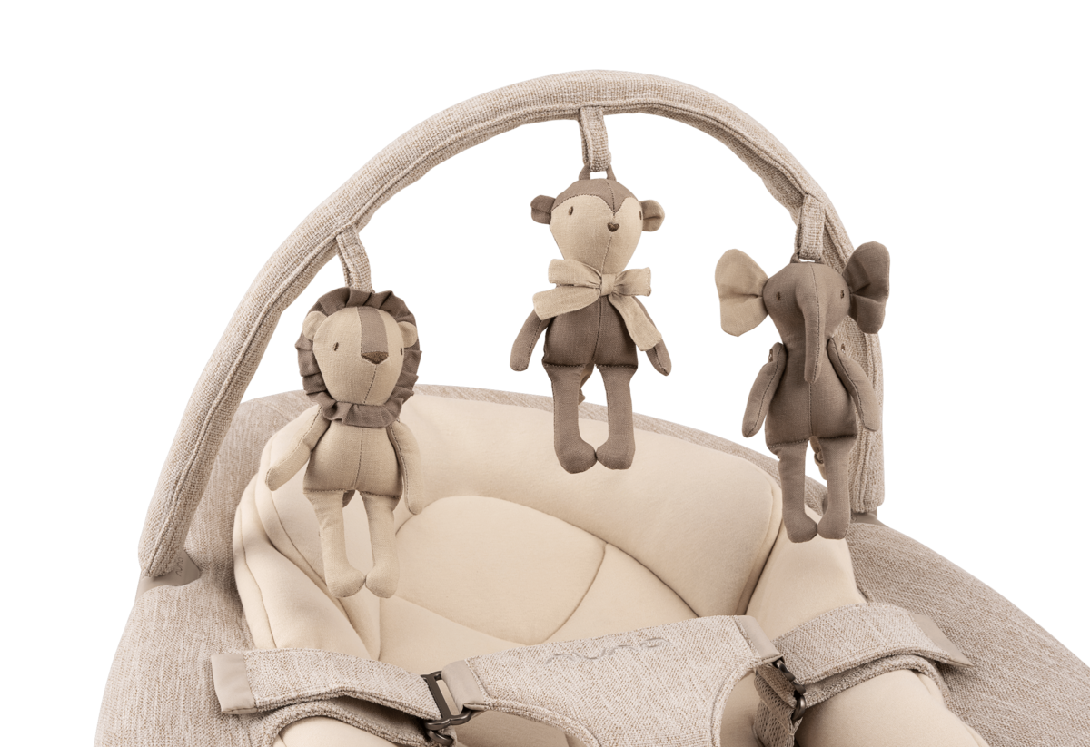 Nuna Leaf Grow Bouncer Including Toy Bar - Sand - Image 6