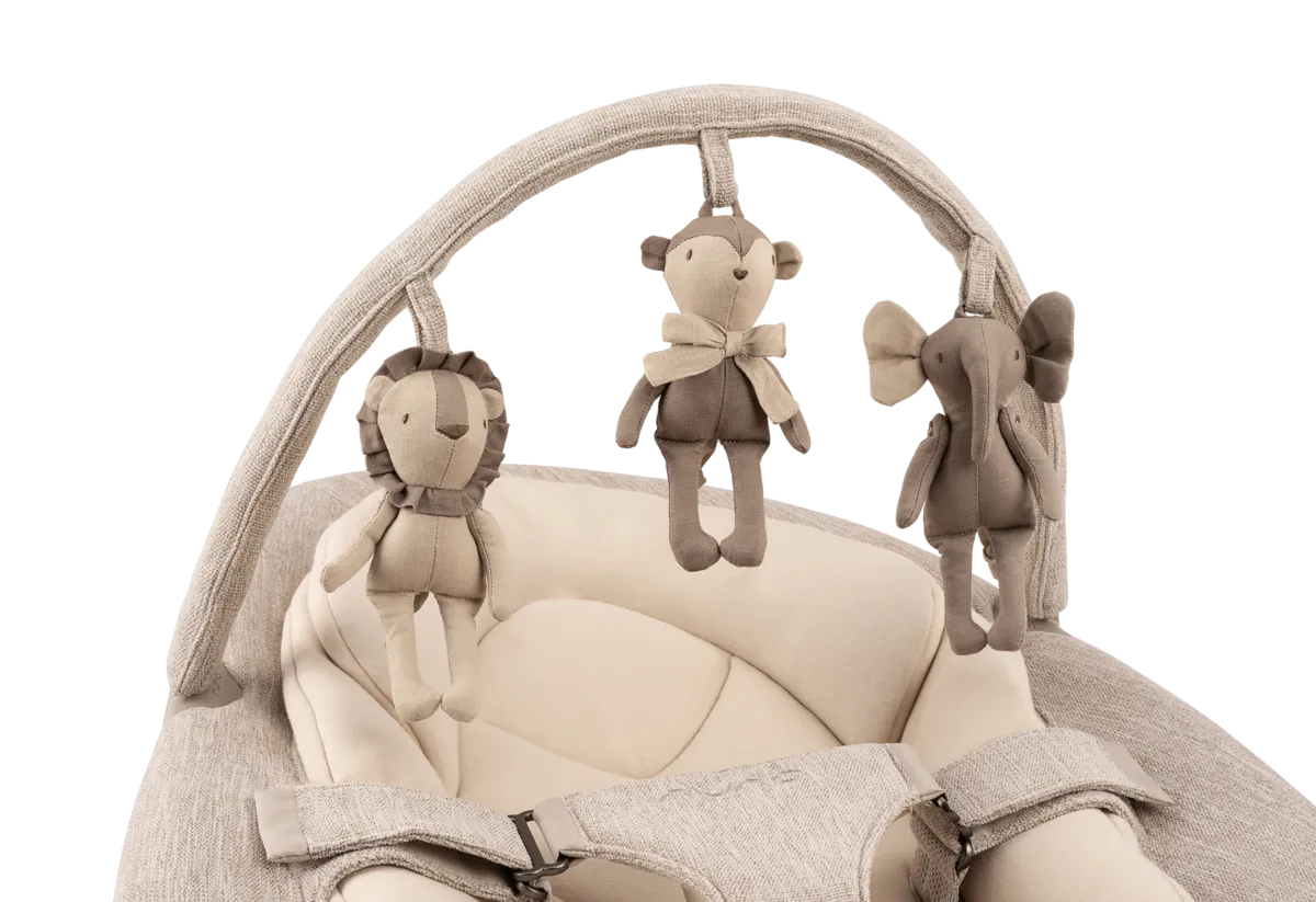 Nuna Leaf Grow Bouncer Including Toy Bar - Sand - Image 6