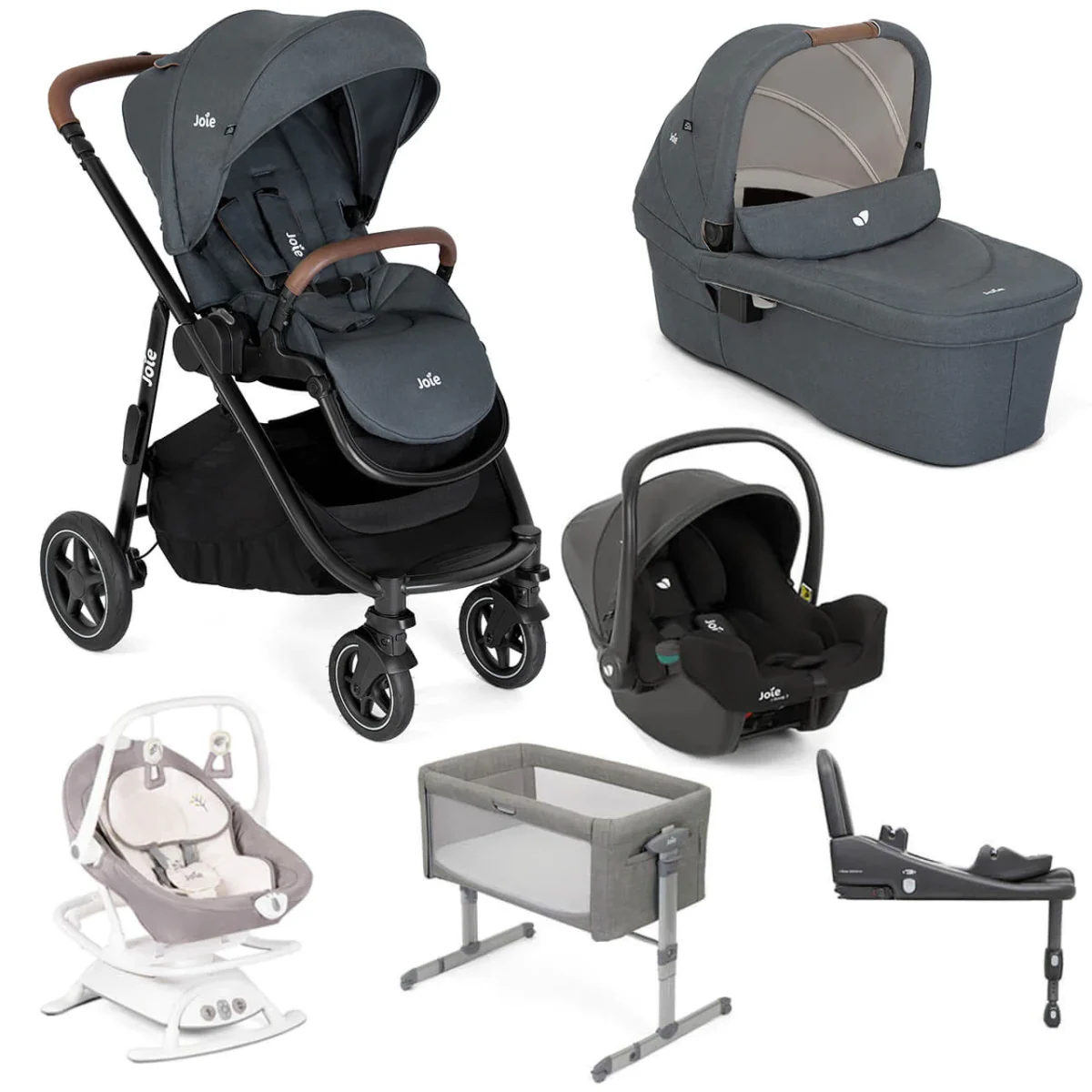 Joie Versatrax Newborn Essentials Bundle - Moonlight