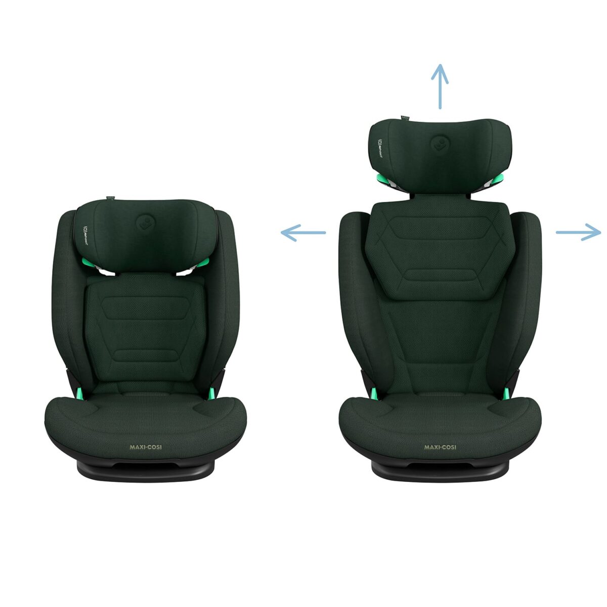Maxi Cosi RodiFix Pro2 i-Size Car Seat - Authentic Green - Image 7