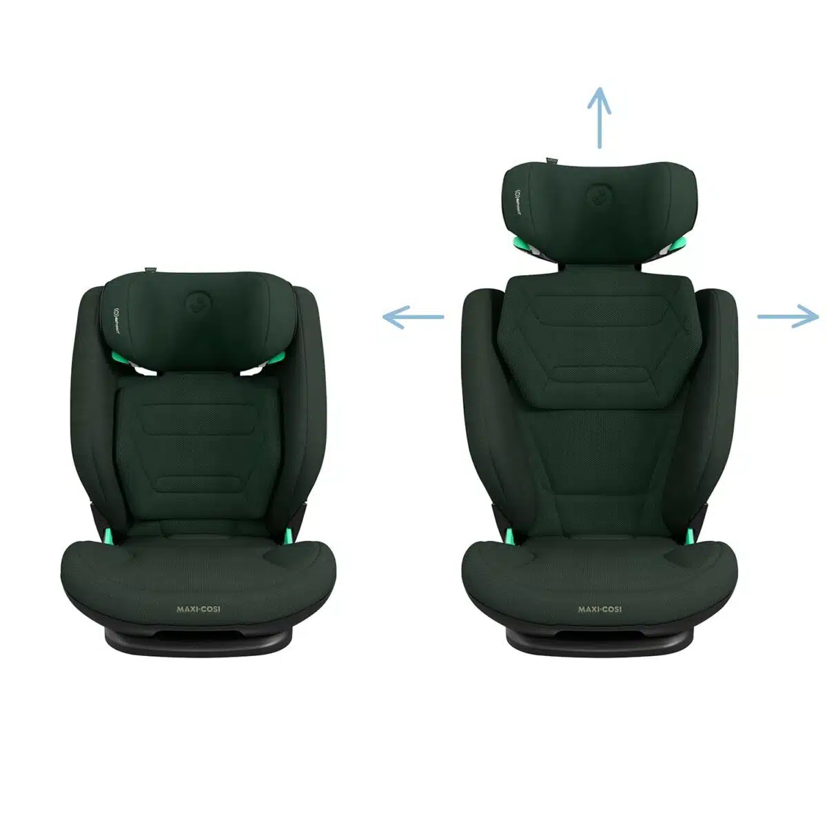 Maxi Cosi RodiFix Pro2 i-Size Car Seat - Authentic Green - Image 7