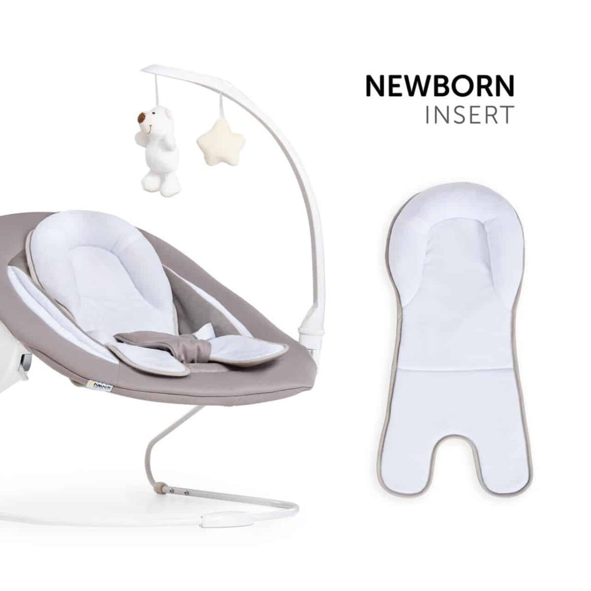 Hauck Alpha Deluxe Baby Bouncer/Rocker - Sand - Image 2