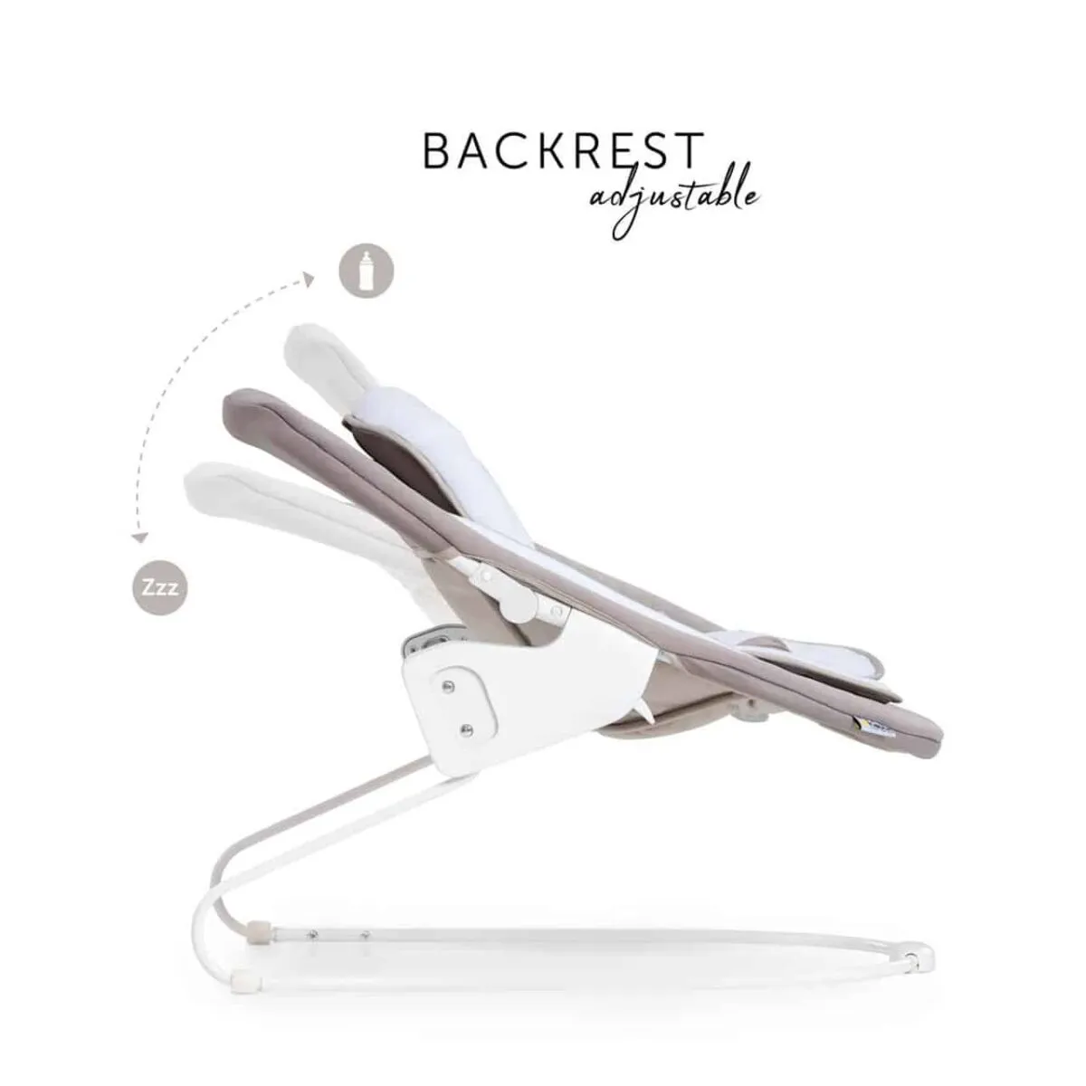 Hauck Alpha Deluxe Baby Bouncer/Rocker - Sand - Image 4