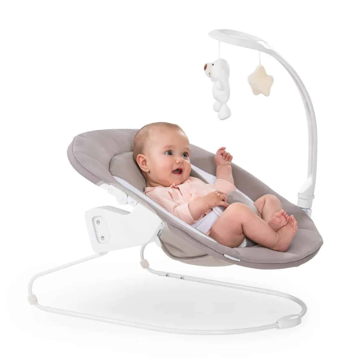 Hauck Alpha Deluxe Baby Bouncer/Rocker - Sand - Image 6