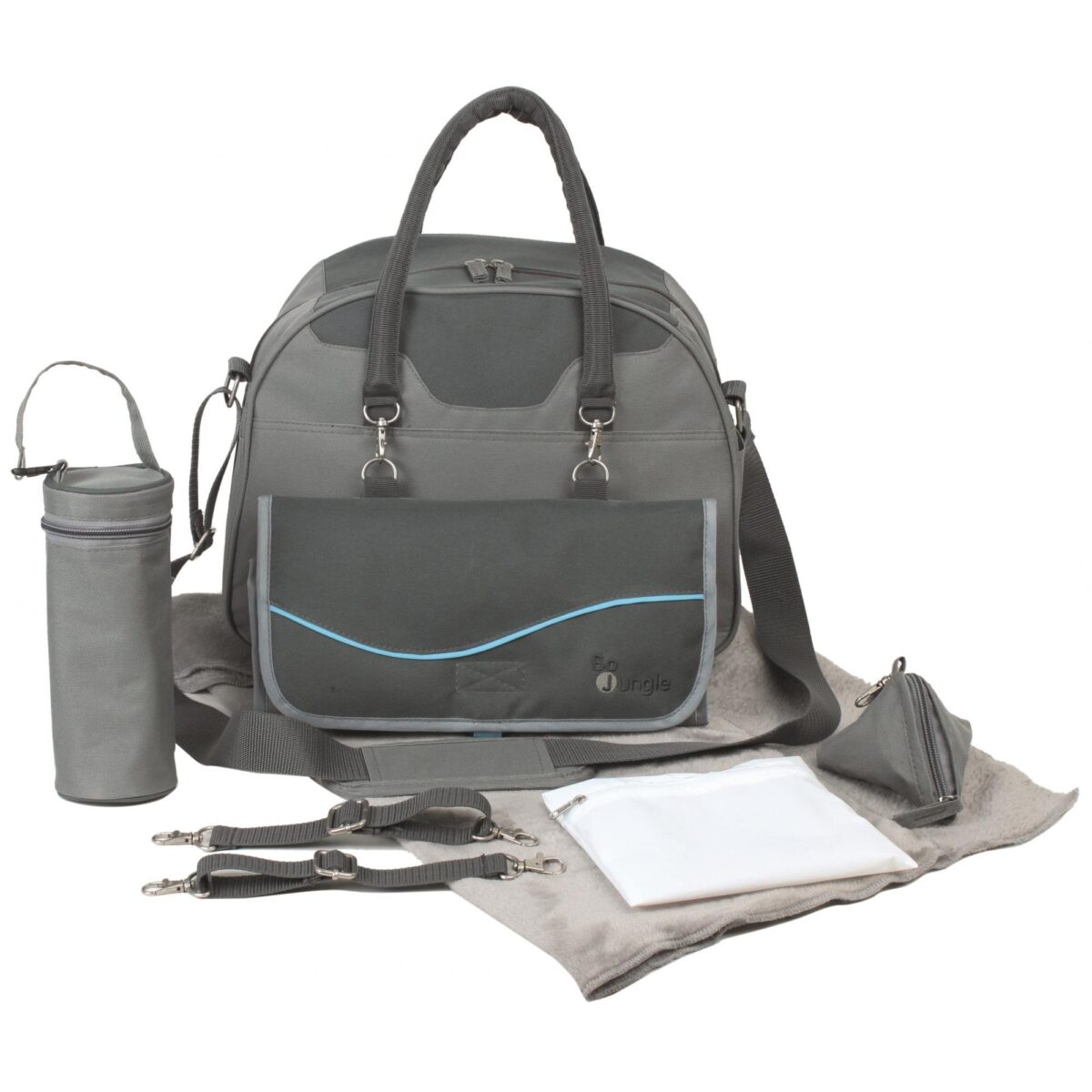 B-City Nursery And Travel Baby Changing Bag Grey