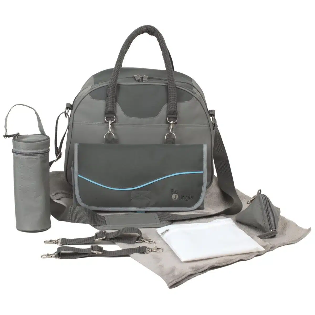 B-City Nursery And Travel Baby Changing Bag Grey