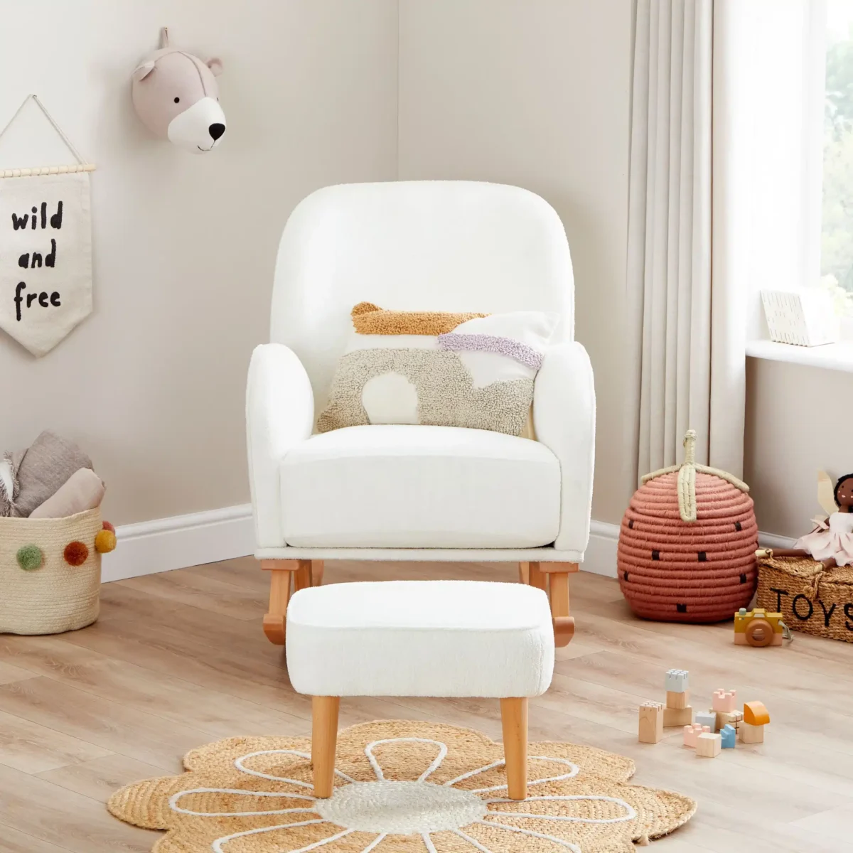 Babymore Freya Nursing Chair with Foot Stool - Image 14