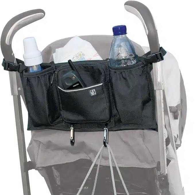 JL Childress Bottles N Bags Baby Essentials Organiser - Black | For Strollers & Pushchairs - Image 5