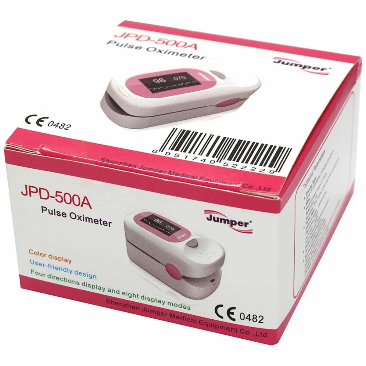 Jumper Oximeter For Accurate Reading Of Oxygen Saturation Levels - Pink - Image 8
