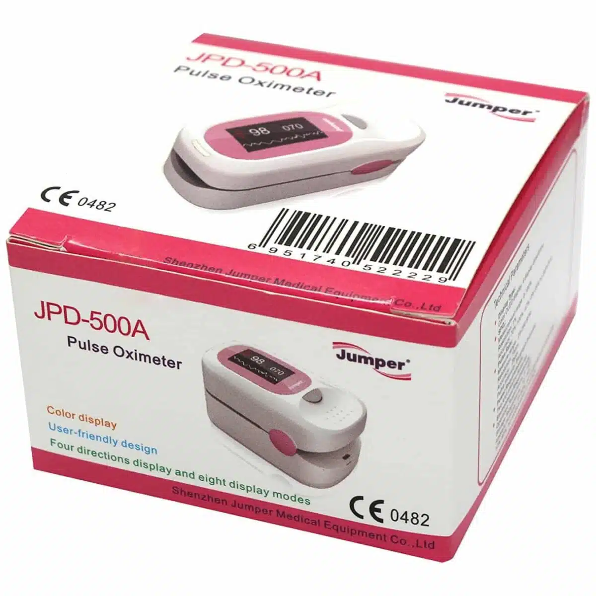 Jumper Oximeter For Accurate Reading Of Oxygen Saturation Levels - Pink - Image 8