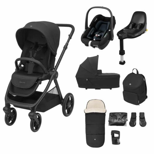 Maxi Cosi Oxford 9 Piece Bundle + Pebble S Car Seat & ISOFIX Base