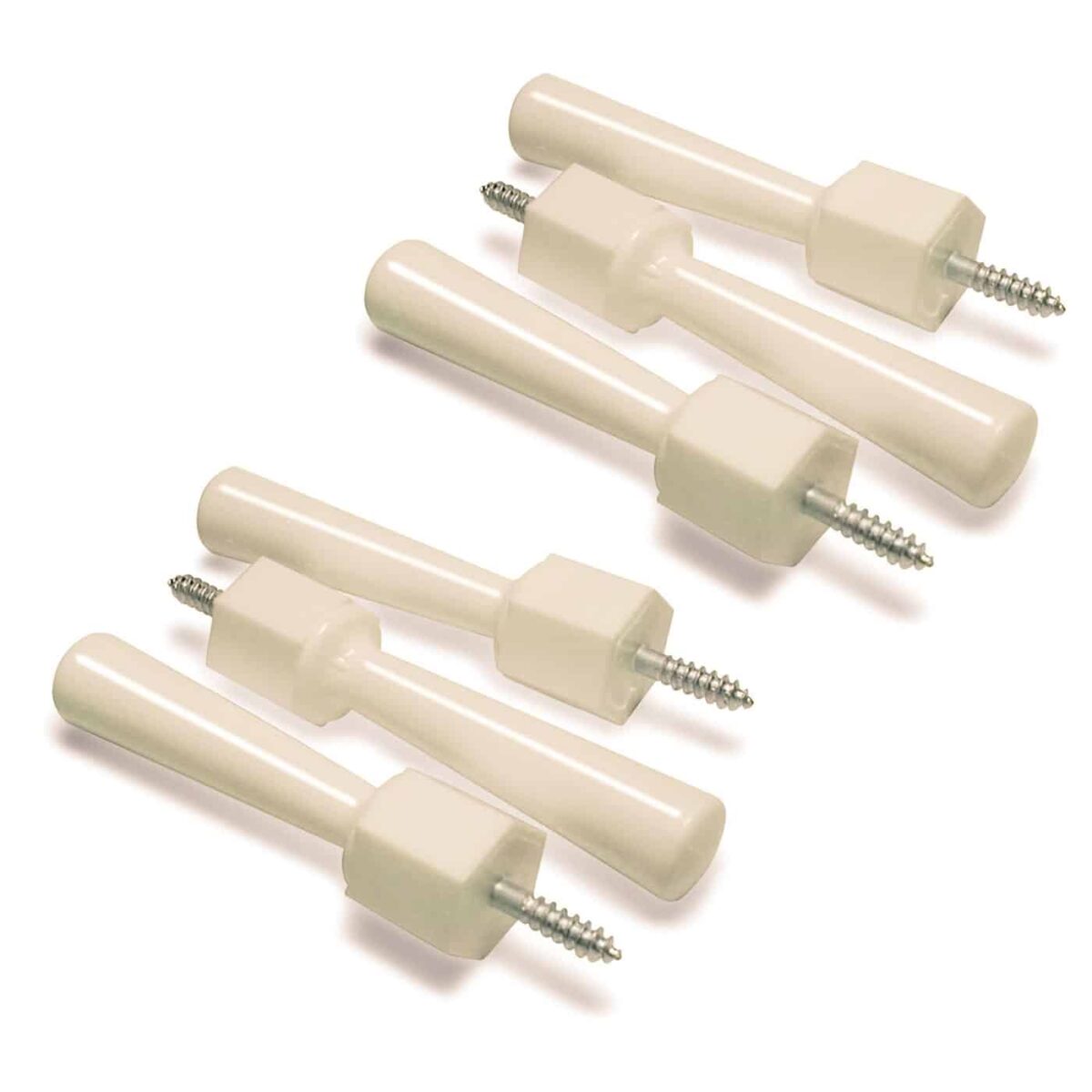 Mommy's Helper Door Stops - Ivory | Pack of 6 | Screw-In Fitting - Image 2