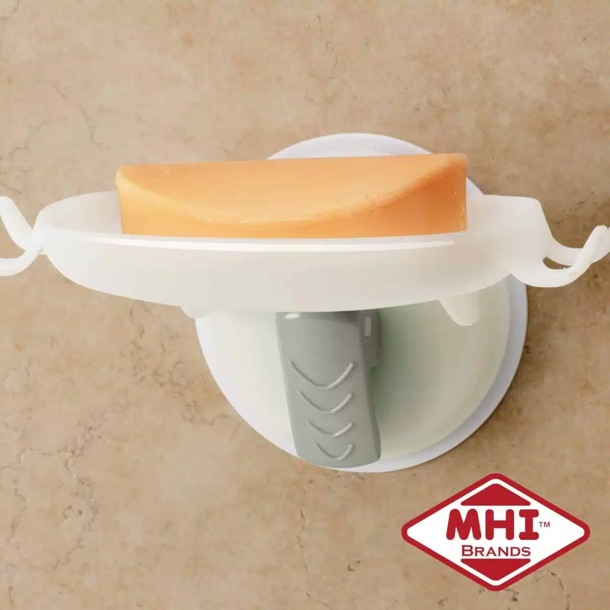 Mommy's Helper Safe-er Suction Grip Soap Dish With Razor Hooks - Image 4