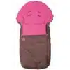 Red Castle Footmuff - Brown & Fuchsia | For Pushchair and Stroller
