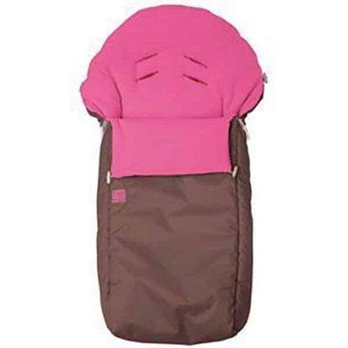 Red Castle Footmuff - Brown & Fuchsia | For Pushchair and Stroller