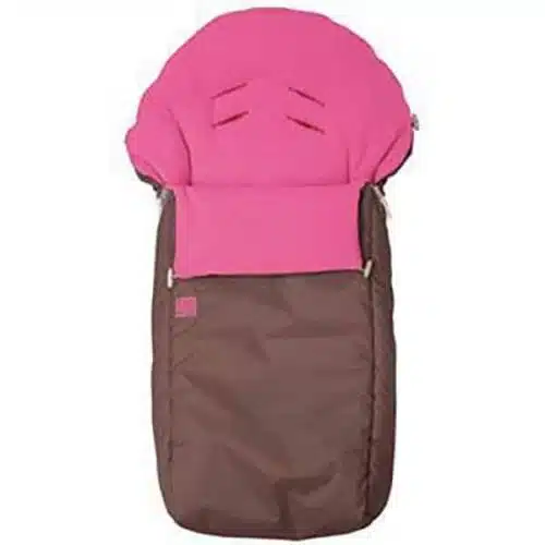 Red Castle Footmuff - Brown & Fuchsia | For Pushchair and Stroller