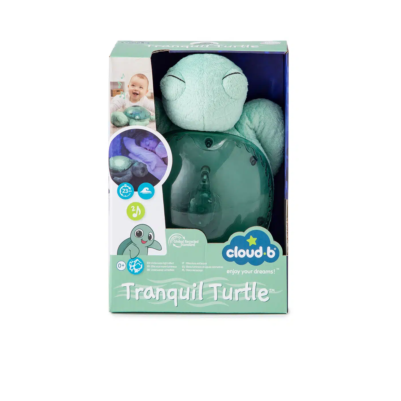 CloudB Tranquil Turtle Projector, Night Light and Sound Soother - Green - Image 7
