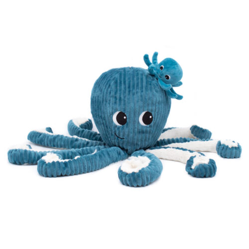 Les Ptipotos Plush Cuddly Toy - Olly the Octopus Dad & Baby