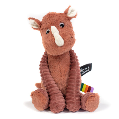 Les Ptipotos Plush Cuddly Toy - Ronnie the Rhino
