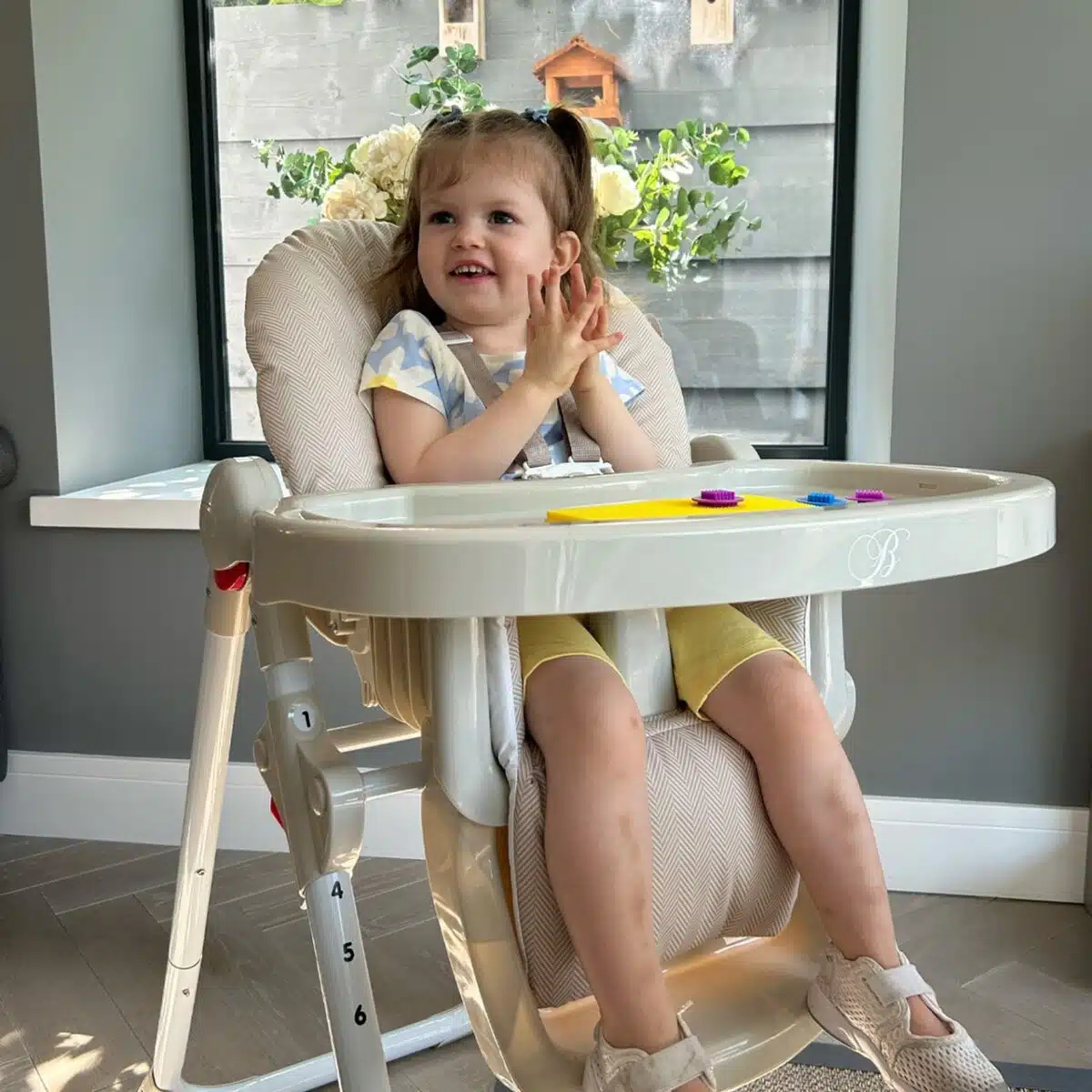 My Babiie MBHC8 Billie Faiers Premium Highchair  - Oatmeal Herringbone - Image 17