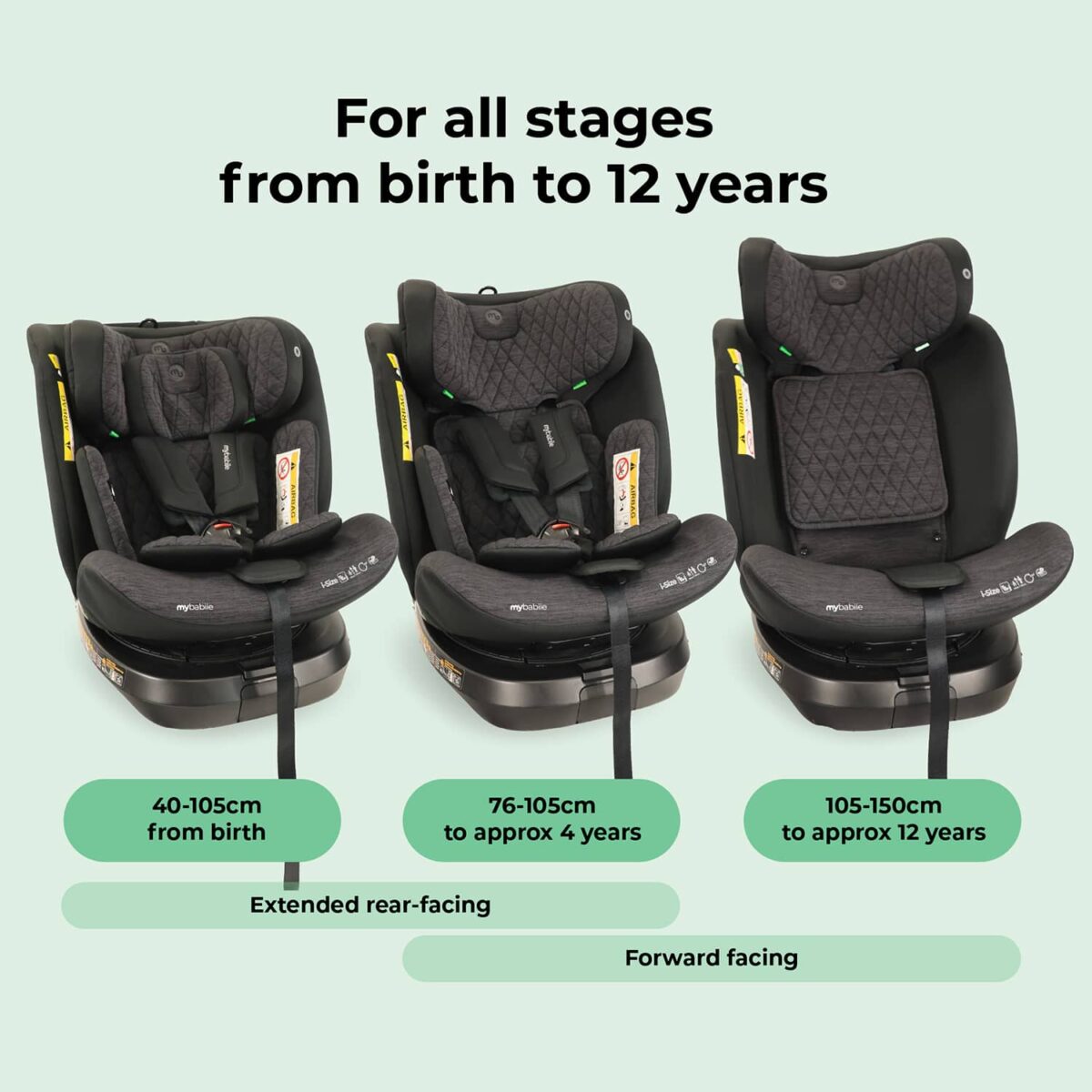 My Babiie MBCSSPINTT i-Size 360° Spin Car Seat - Image 5