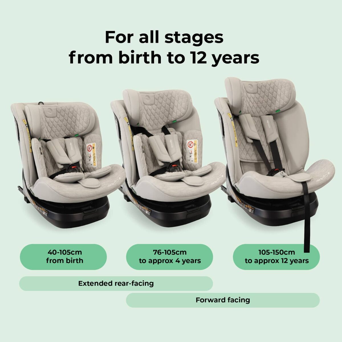 My Babiie MBCSSPINTT i-Size 360° Spin Car Seat - Image 13