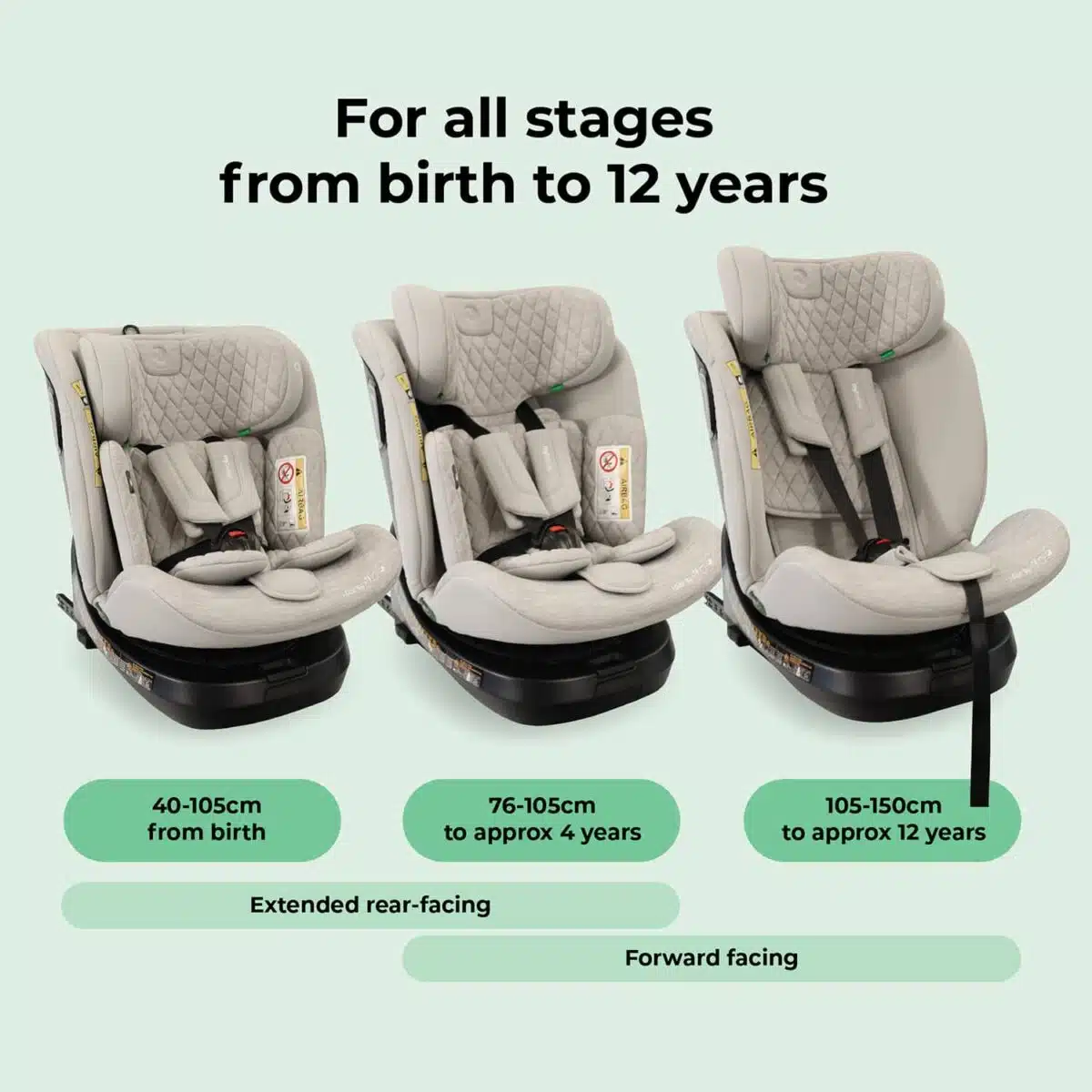 My Babiie MBCSSPINTT i-Size 360° Spin Car Seat - Image 13