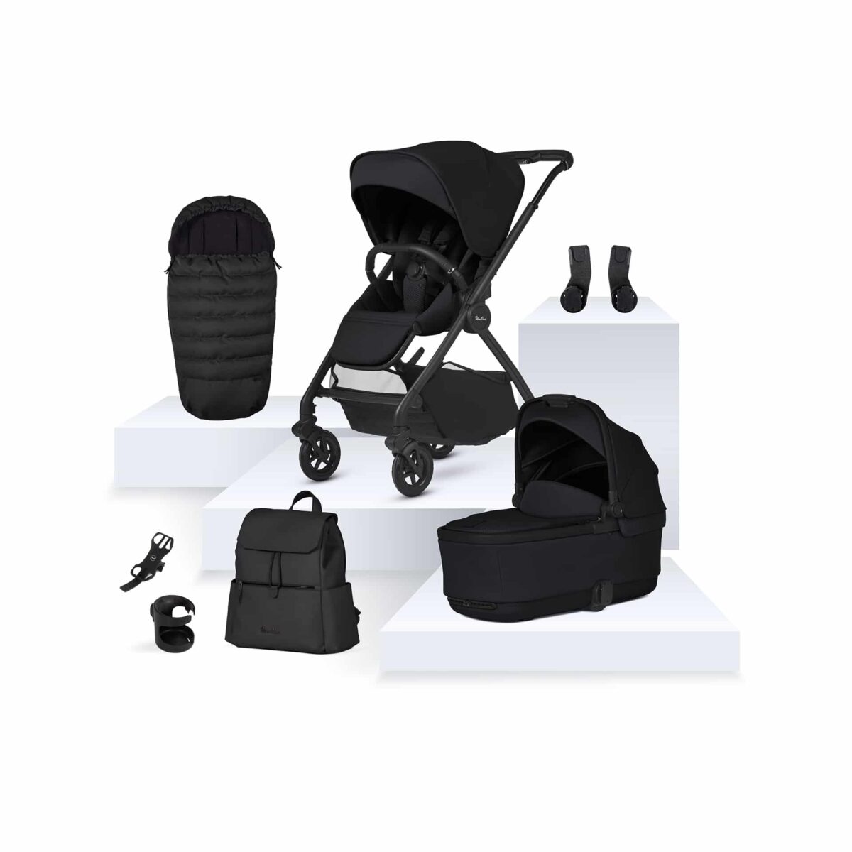 Silver Cross Dune 2 + First Bed Folding Carrycot & Accessory Pack