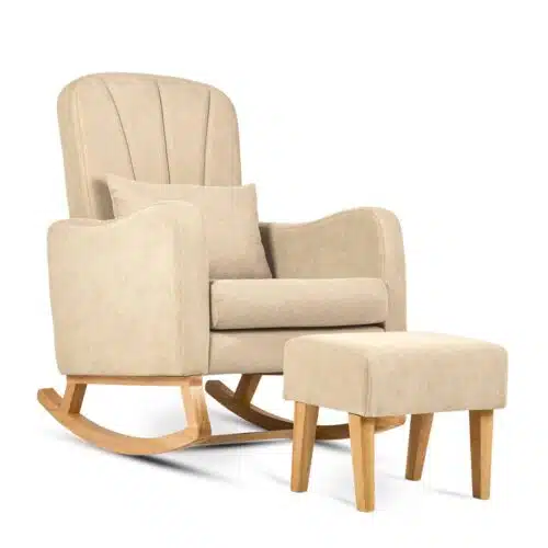 Silver-Cross-Carmel-Nursing-Chair+Stool-3_4-view