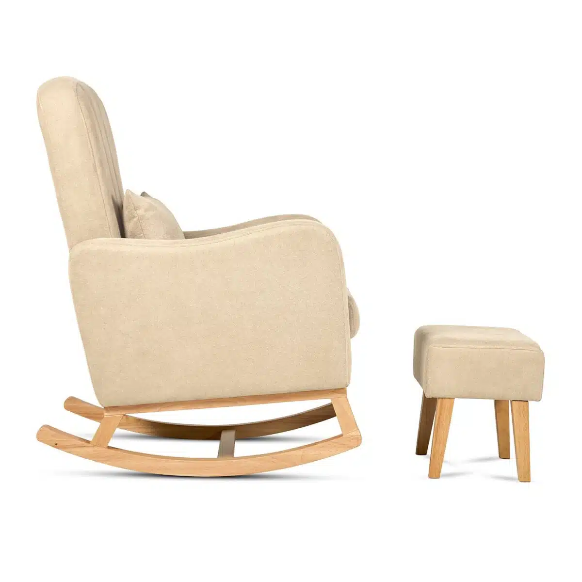 Silver-Cross-Carmel-Nursing-Chair+Stool-side