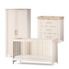 Silver Cross seville 3 piece nursery furniture set with cotbed, dresser & wardrobe