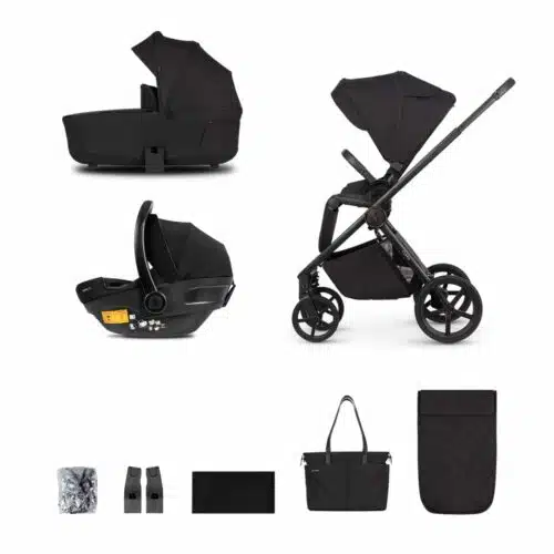 Venicci Claro 3-in-1 Travel System Bundle with Pushchair, Carrycot & Engo Car Seat