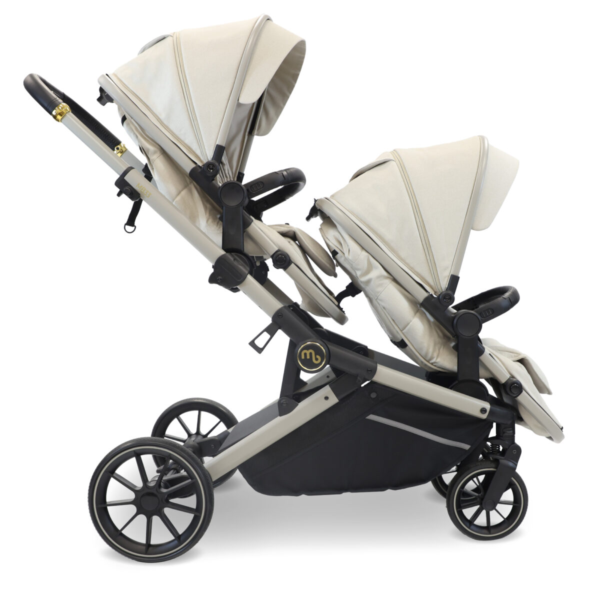 My Babiie MB33 Tandem Pushchair - Ivory - Image 4