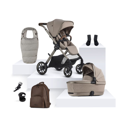 Silver Cross Reef 2 Special Edition Pushchair Bundle with First Bed Folding Carrycot and Accessory Pack