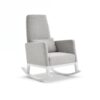 Obaby High Back Rocking Chair in stone Stone with White background