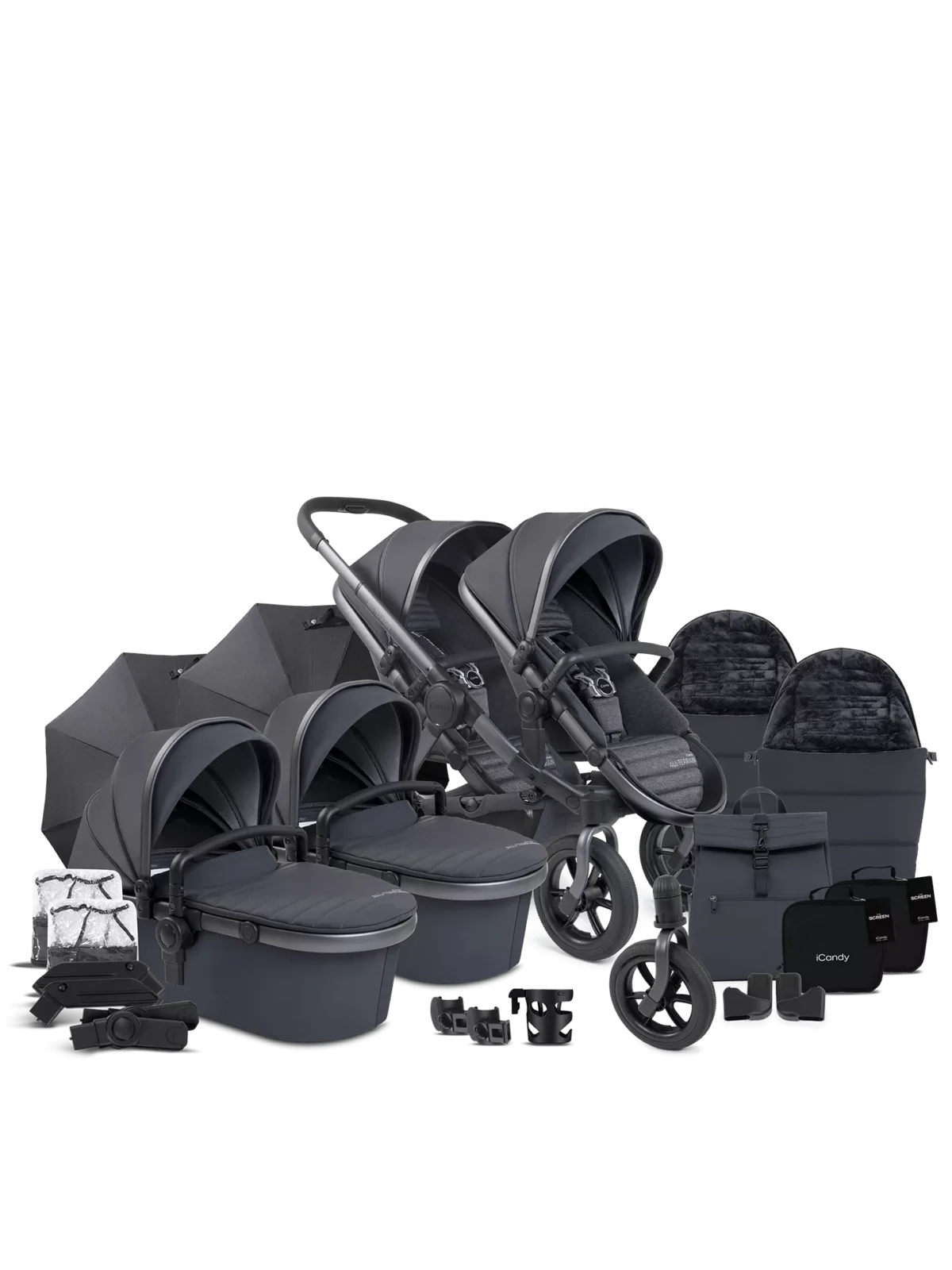iCandy Peach 7 All-Terrain Storm Twin - Complete Bundle