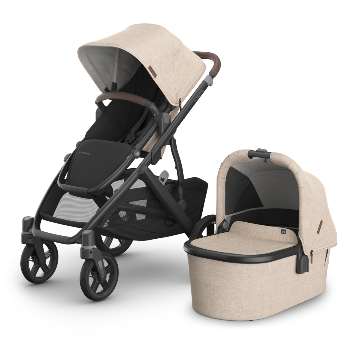 UPPAbaby VISTA V3 Travel System with BeSafe Go Beyond Car Seat & ISOFIX Base - Liam - Image 2