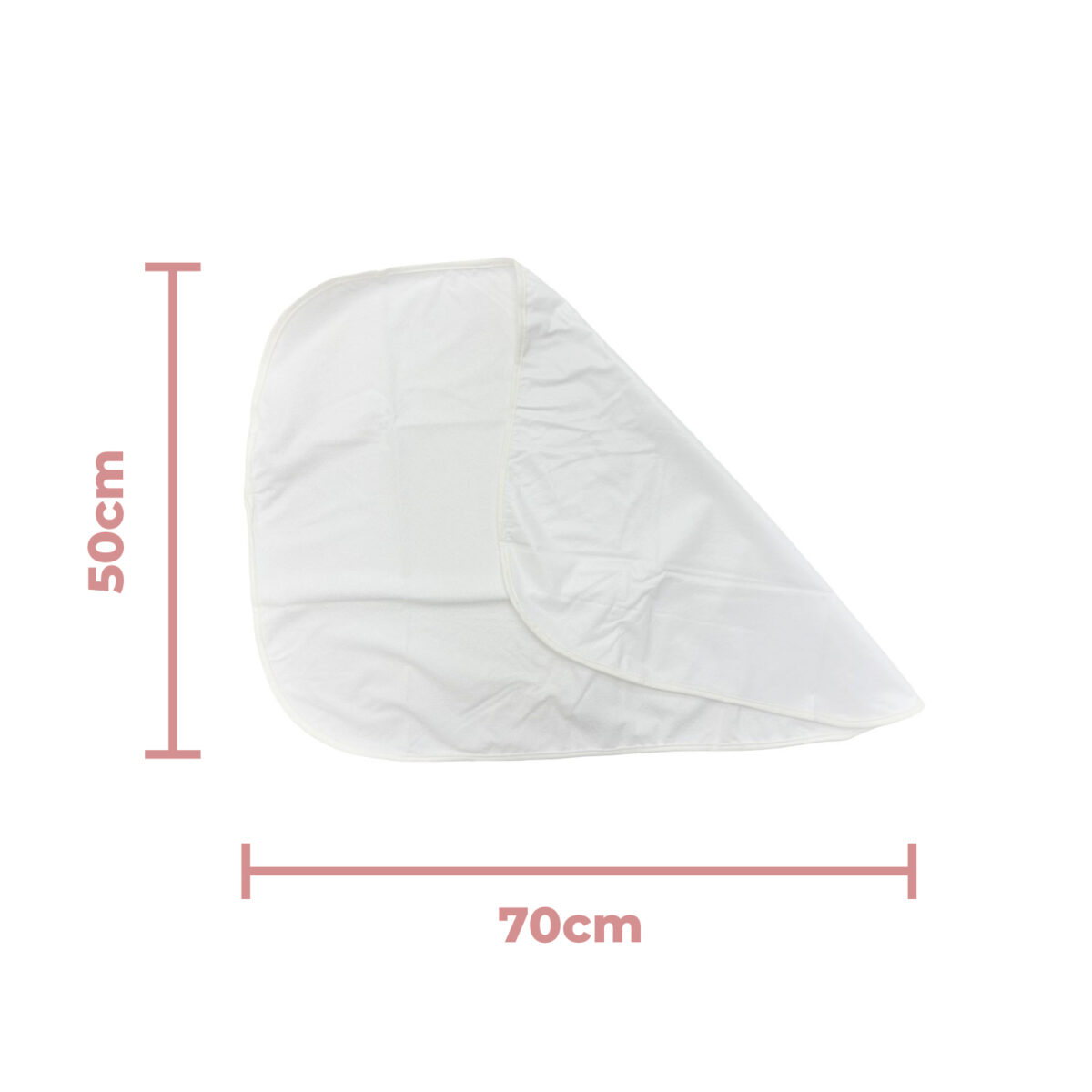 Lorelli Waterproof Mattress Protector in white with Dimensions of 50 x 70 cm