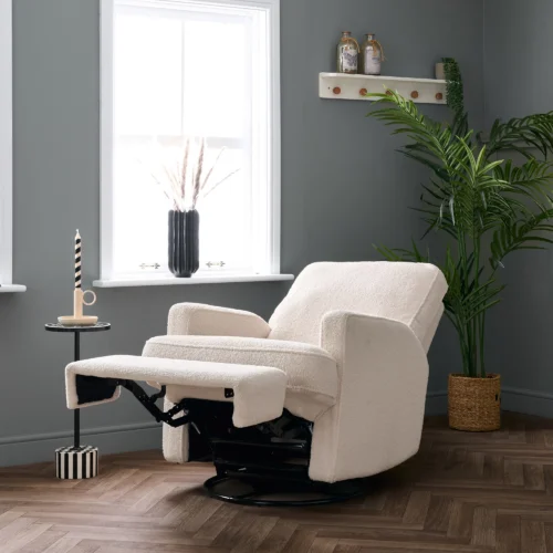 Obaby Madison Electric Swivel Recliner Chair ivory
