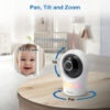 VTech RM9761 Wi-Fi 1080p Pan & Tilt Baby Camera Pan, Tilt & Zoom