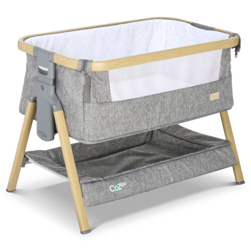 Tutti Bambini CoZee Mini Me Play Crib - Oak and Charcoal