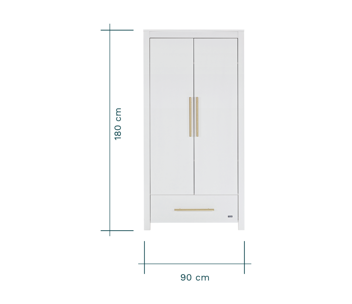 Tutti Bambini Tivoli Wardrobe in White - Image 7