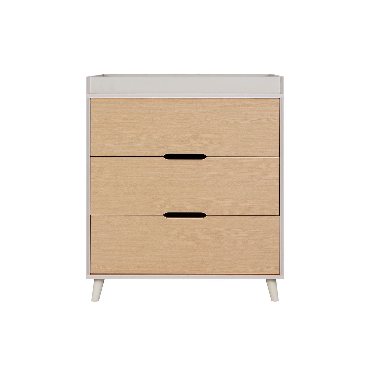 Tutti Bambini Hygge 2 Piece Nursery Furniture Set with Cot Bed & Chest Changer - Light Oak/ White Sand - Image 5